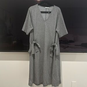 Zara Black & White houndstooth swing dress’s with ties